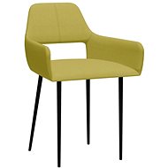 Jídelní židle 2 ks zelené textil - Jídelní židle