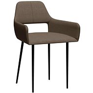Jídelní židle 2 ks taupe textil - Jídelní židle