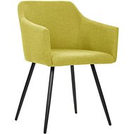 Jídelní židle 2 ks zelené textil - Jídelní židle