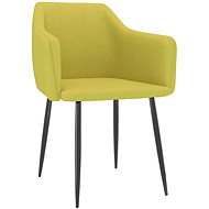Jídelní židle 2 ks zelené textil - Jídelní židle