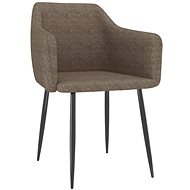 Jídelní židle 2 ks taupe textil - Jídelní židle