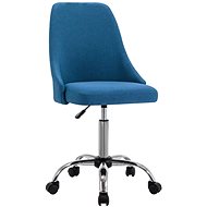 Jídelní židle 2 ks modré textil - Jídelní židle