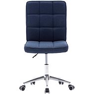 Jídelní židle modrá textil - Jídelní židle