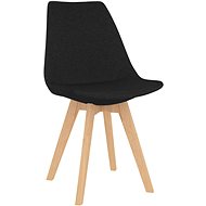 Jídelní židle 4 ks černé textil - Jídelní židle