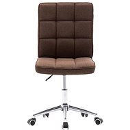 Jídelní židle 6 ks hnědé textil - Jídelní židle