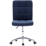 Jídelní židle 4 ks modré textil - Jídelní židle