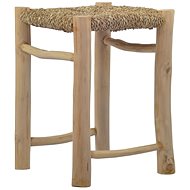 Stoličky 2 ks hnědé mořská tráva - Stolička