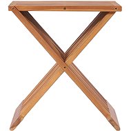 Folding stool 40 x 32 x 45 cm solid teak - Stool