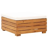 Partial Footstool with Cushion 1 piece Solid Acacia Wood 46688 - Footstool
