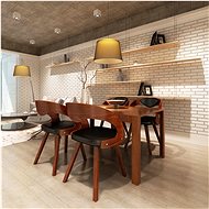 Dining Chairs 4 pcs Brown Bentwood and Artificial Leather - Dining Chair