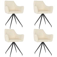 Dining chairs 4 pcs cream velvet - Dining Chair