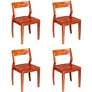 Dining chairs 4 pcs solid acacia wood sheesham - Dining Chair