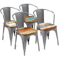 Dining Chairs 4 pcs Solid Recycled Wood - Dining Chair