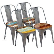 Dining Chairs 4 pcs Solid Recycled Wood - Dining Chair