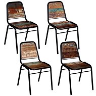 Dining Chairs 4 pcs Solid Recycled Wood - Dining Chair