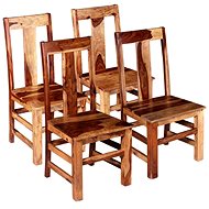 Dining chairs 4 pcs solid sheesham wood - Dining Chair