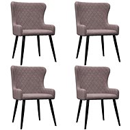 Dining chairs 4 pcs pink velvet - Dining Chair