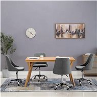 Dining chairs 4 pcs light gray textile - Dining Chair