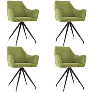 Dining chairs 4 pcs light green velvet - Dining Chair