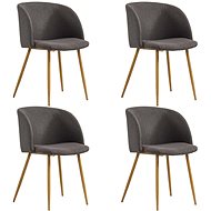 Dining chairs 4 pcs taupe textile - Dining Chair