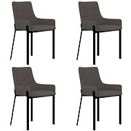 Dining chairs 4 pcs taupe textile - Dining Chair