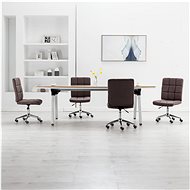 Dining chairs 4 pcs taupe textile - Dining Chair