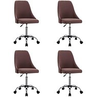 Dining chairs 4 pcs taupe textile - Dining Chair