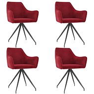Dining chairs 4 pcs burgundy velvet - Dining Chair