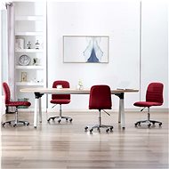 Dining chairs 4 pcs burgundy textile - Dining Chair