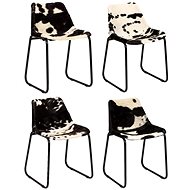 Dining chairs 4 pcs made of genuine goat leather - Dining Chair