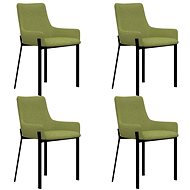Dining chairs 4 pcs green textile - Dining Chair