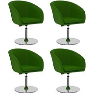 Dining chair 4 pcs green faux leather - Dining Chair