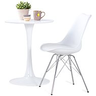 Dining Chair 6 pcs White Faux Leather - Dining Chair
