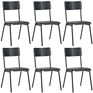 Dining chair 6 pcs black plywood - Dining Chair