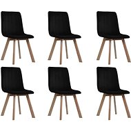 Dining chair 6 pcs black velvet - Dining Chair