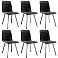 Dining chair 6 pcs black velvet - Dining Chair