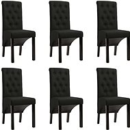 Dining Chairs 6 pcs Black Textile - Dining Chair