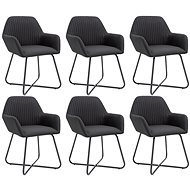 Dining Chairs 6 pcs Black Textile - Dining Chair