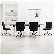 Dining chairs 6 pcs black textile - Dining Chair