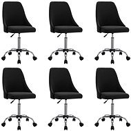 Dining chairs 6 pcs black textile - Dining Chair