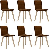 Dining chair 6 pcs brown - Dining Chair