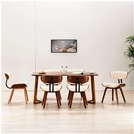 Dining Chairs 6 pcs Cream Bentwood and Artificial Leather - Dining Chair