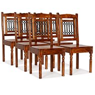 Dining chair 6 pcs solid sheesham surface classic style - Dining Chair
