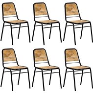 Dining Chairs 6 pcs Solid Mango Wood - Dining Chair