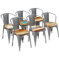 Dining chairs 6 pcs solid recycled wood - Dining Chair