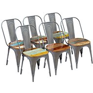 Dining chairs 6 pcs solid recycled wood - Dining Chair