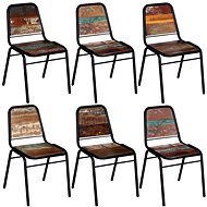 Dining chairs 6 pcs solid recycled wood - Dining Chair