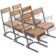 Dining chairs 6 pcs solid teak wood - Dining Chair