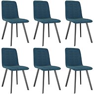 Dining Chair 6 pcs Blue Velvet - Dining Chair