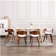 Dining chairs 6 pieces of bent wood and artificial leather - Dining Chair